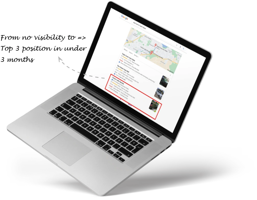 Local SEO helping a Hayward business occupy top spots and the Google Map Pack