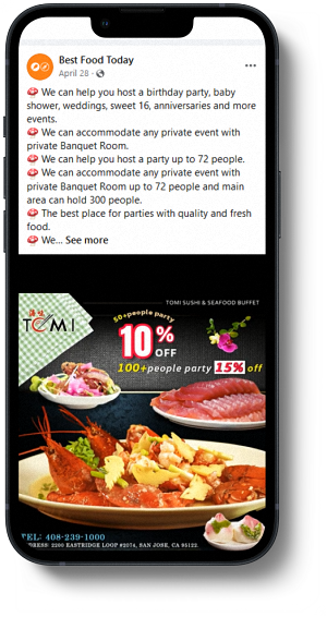 Social media creative sample