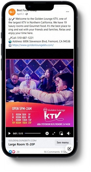 Social media creative sample