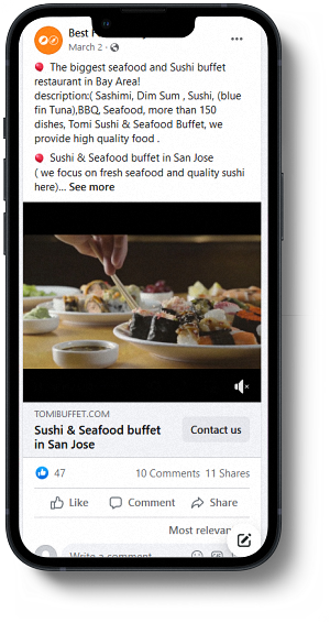 Social media creative sample